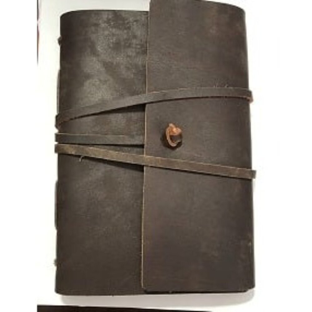 Genuine Leather Journal Notebook - 120 Sheets Writing Diary